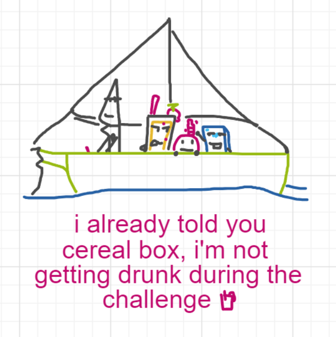 A panel from Ready Oar Knot, episode three of the Board Boards object show by Furretwalk/WalkingFurret.